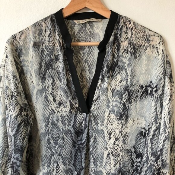 Zara Python Snake print tunic size small - Picture 2 of 3